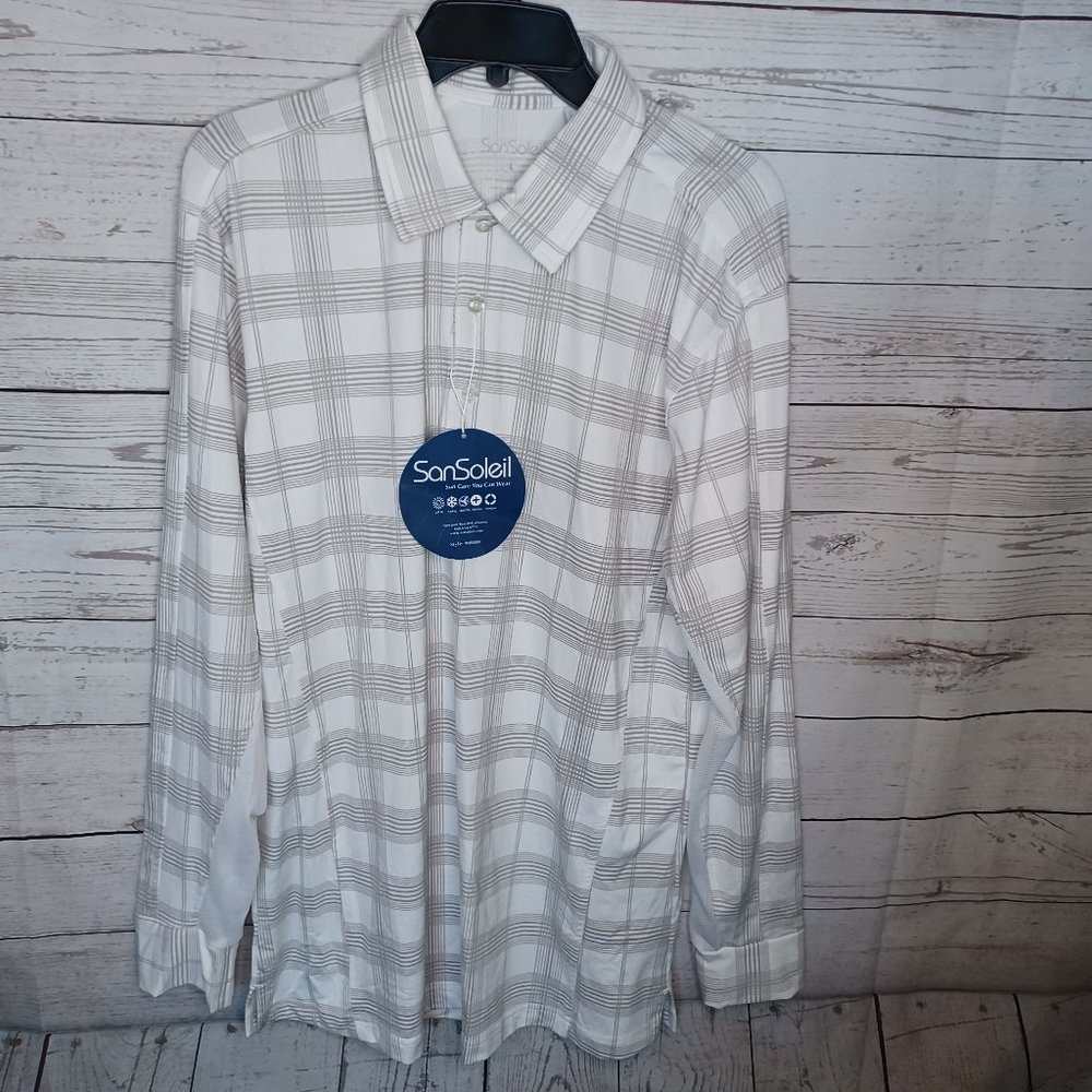 SAN SOLEIL MEN'S LARGE or XXL GOLF TOP shirt